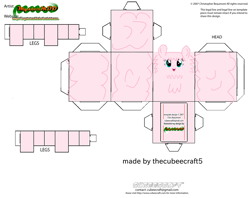 Size: 2979x2354 | Tagged: safe, edit, imported from derpibooru, oc, oc:fluffle puff, fluffy pony, craft, cubeecraft, paper, papercraft