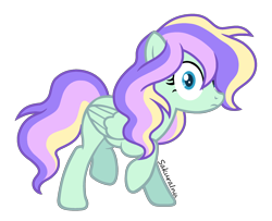 Size: 2104x1708 | Tagged: safe, artist:sakurainu2715, imported from derpibooru, oc, oc only, pegasus, pony, female, magical lesbian spawn, mare, offspring, parent:fluttershy, parent:rainbow dash, parents:flutterdash, simple background, solo, transparent background