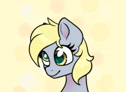 Size: 957x701 | Tagged: safe, artist:cornelia_nelson, artist:lazy_daissy, imported from derpibooru, derpy hooves, pegasus, pony, ;p, animated, animated background, blinking, bust, commission, cute, derpabetes, gif, heart eyes, one eye closed, perfect loop, portrait, tongue out, wingding eyes, wink, ych animation, ych example, ych result, your character here