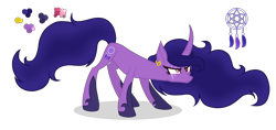 Size: 3800x1800 | Tagged: safe, artist:magicuniclaws, imported from derpibooru, oc, pony, unicorn, female, magical lesbian spawn, mare, offspring, parent:mane-iac, parent:tantabus, simple background, solo, transparent background