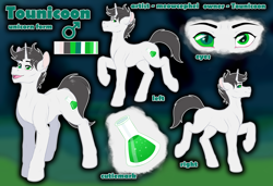 Size: 2200x1506 | Tagged: safe, artist:meowcephei, imported from derpibooru, oc, oc:tounicoon, unicorn, commission, reference sheet