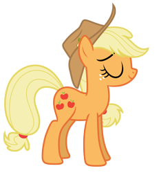 Size: 6244x6750 | Tagged: safe, artist:estories, imported from derpibooru, applejack, pony, absurd resolution, hat, simple background, solo, transparent background, vector