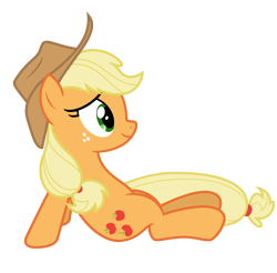 Size: 7198x7086 | Tagged: safe, artist:estories, imported from derpibooru, applejack, pony, absurd resolution, hat, simple background, solo, transparent background, vector