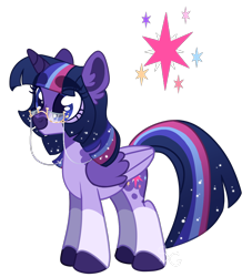 Size: 1102x1212 | Tagged: safe, artist:transglimmer, artist:twilightpriincess, imported from derpibooru, twilight sparkle, alicorn, pony, alternate design, coat markings, ethereal mane, female, mare, simple background, socks (coat marking), socks (coat markings), solo, starry mane, transparent background, twilight sparkle (alicorn)