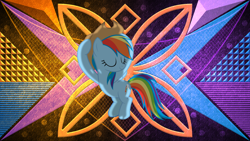 Size: 3840x2160 | Tagged: safe, artist:famousmari5, artist:laszlvfx, edit, imported from derpibooru, rainbow dash, pony, hat, solo, wallpaper, wallpaper edit