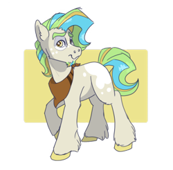 Size: 400x394 | Tagged: safe, artist:equestrias-little-ones, artist:mushroom, imported from derpibooru, oc, oc only, earth pony, pony, facial hair, goatee, magical gay spawn, neckerchief, offspring, parent:braeburn, parent:shining armor, simple background, solo, transparent background