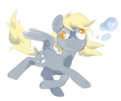Size: 800x664 | Tagged: safe, artist:blynxee, imported from derpibooru, derpy hooves, pegasus, pony, colored pupils, female, mare, simple background, solo, white background