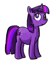 Size: 445x506 | Tagged: safe, artist:blynxee, imported from derpibooru, twilight sparkle, pony, unicorn, female, mare, simple background, solo, unicorn twilight, white background