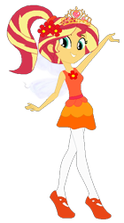 Size: 336x598 | Tagged: safe, artist:cookiechans2, artist:selenaede, artist:user15432, imported from derpibooru, sunset shimmer, alicorn, fairy, human, equestria girls, alicornified, ballerina, ballet, ballet slippers, base used, braided ponytail, clothes, crown, dress, fairy princess, fairy wings, fairyized, flower, flower in hair, jewelry, leggings, orange dress, ponytail, race swap, regalia, shimmercorn, shimmerina, shoes, simple background, slippers, sugar plum fairy, sugarplum fairy, transparent background, tutu, wings