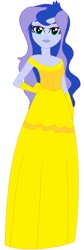 Size: 217x648 | Tagged: safe, artist:sturk-fontaine, imported from derpibooru, princess luna, equestria girls, base used, beauty and the beast, clothes, dress, princess belle, vice principal luna