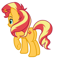 Size: 1298x1343 | Tagged: safe, artist:gmaplay, imported from derpibooru, sunset shimmer, pony, unicorn, equestria girls, equestria girls series, forgotten friendship, bunset shimmer, butt, simple background, solo, transparent background