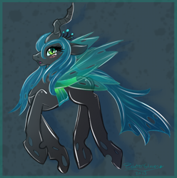 Size: 648x652 | Tagged: safe, artist:watergleam, imported from derpibooru, queen chrysalis, changeling, changeling queen, cute, cutealis, female, solo