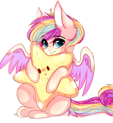 Size: 2743x2971 | Tagged: safe, artist:1fresita, imported from derpibooru, oc, pegasus, pony, male, solo, stallion, star plushie, two toned wings, wings