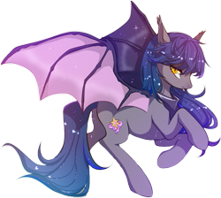 Size: 697x624 | Tagged: safe, artist:寒鸦, imported from derpibooru, oc, oc only, oc:夜影辰星, bat pony, derpibooru community collaboration, 2021 community collab, clothes, scarf, simple background, solo, transparent background