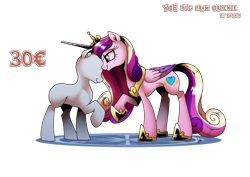 Size: 1024x725 | Tagged: safe, artist:dormin-kanna, imported from derpibooru, princess cadance, alicorn, pony, commission, hug, princess, rating, ych example, ych result, ych sketch, your character here