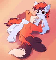 Size: 2371x2503 | Tagged: safe, artist:foxnose, imported from derpibooru, oc, earth pony, fox, hybrid, pony, commission, schwartz