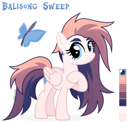 Size: 1024x987 | Tagged: safe, artist:kabuvee, imported from derpibooru, oc, oc:balisong sweep, pegasus, pony, female, mare, reference sheet, simple background, solo, transparent background