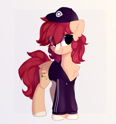 Size: 1332x1424 | Tagged: safe, artist:little-sketches, artist:php146, imported from derpibooru, oc, oc only, oc:bead trail, earth pony, pony, chest fluff, clothes, female, mare, simple background, solo, white background