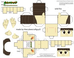 Size: 2979x2354 | Tagged: safe, edit, imported from derpibooru, wild fire, pegasus, craft, cubeecraft, paper, papercraft, printable, solo