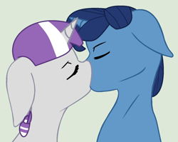 Size: 1340x1066 | Tagged: safe, artist:jadeharmony, artist:jadethepegasus, imported from derpibooru, night light, twilight velvet, pony, unicorn, female, kissing, male, nightvelvet, shipping, straight