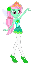 Size: 305x583 | Tagged: safe, artist:cookiechans2, artist:selenaede, artist:user15432, imported from derpibooru, minty, fairy, human, equestria girls, ballerina, ballet, ballet slippers, bare shoulders, base used, braided ponytail, clothes, crown, dress, equestria girls style, equestria girls-ified, fairy princess, fairy wings, fairyized, flower, flower in hair, g3, g3 to equestria girls, g3 to g4, g4, generation leap, green dress, green flowers, green shoes, jewelry, leggings, mintyrina, ponytail, princess minty, regalia, shoes, simple background, slippers, solo, sparkly wings, strapless, sugar plum fairy, sugarplum fairy, transparent background, tutu, wings