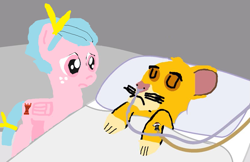 Size: 1111x719 | Tagged: safe, artist:arvin-sweetiepupfan, imported from derpibooru, cozy glow, 1000 hours in ms paint, death, simba