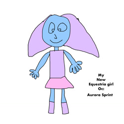 Size: 1280x1280 | Tagged: artist needed, safe, imported from derpibooru, oc, oc only, oc:aurora sprint, equestria girls, 1000 hours in ms paint, beginner, drawing, idea, quality, solo