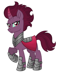 Size: 1269x1615 | Tagged: safe, artist:strawberry-spritz, imported from derpibooru, oc, oc only, pony, unicorn, female, mare, offspring, parent:king sombra, parent:tempest shadow, parents:sombrest, simple background, solo, transparent background