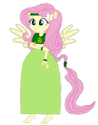 Size: 467x597 | Tagged: safe, artist:loomytyranny, edit, edited screencap, imported from derpibooru, screencap, fluttershy, human, pegasus, equestria girls, 1000 hours in ms paint, barefoot, clothes, eared humanization, feet, fluttershy peace, fluttersny, ponied up, pony ears, skirt, winged humanization, wings