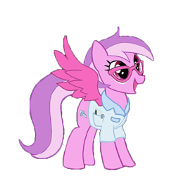 Size: 640x640 | Tagged: artist needed, safe, imported from derpibooru, oc, oc only, oc:pikdazzler, pegasus, pony, derpibooru community collaboration, 2021 community collab, female, glasses, mare, simple background, solo, transparent background, wings