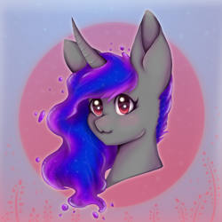 Size: 900x900 | Tagged: safe, artist:saltyvity, imported from derpibooru, oc, oc only, alicorn, pony, bust, female, mare, solo