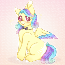 Size: 900x900 | Tagged: safe, artist:saltyvity, imported from derpibooru, oc, oc only, pegasus, pony, cute, female, looking at you, mare, ocbetes, sitting, tongue out, unshorn fetlocks