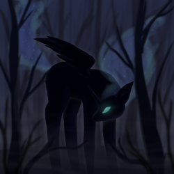 Size: 900x900 | Tagged: safe, artist:saltyvity, imported from derpibooru, nightmare moon, alicorn, pony, female, mare, nightmare night, solo, tree