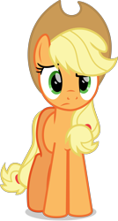 Size: 4700x8752 | Tagged: safe, artist:thatusualguy06, imported from derpibooru, applejack, earth pony, pony, the mane attraction, .svg available, confused, female, mare, show accurate, simple background, solo, svg, transparent background, vector