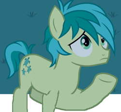 Size: 988x914 | Tagged: safe, edit, imported from derpibooru, screencap, sandbar, earth pony, pony, school raze, 1000 hours in ms paint, cropped, male, raised hoof, solo