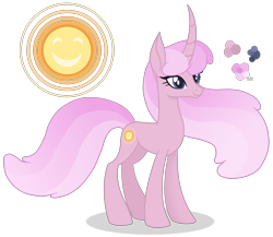 Size: 2300x2000 | Tagged: safe, artist:magicuniclaws, imported from derpibooru, oc, oc only, pony, unicorn, curved horn, female, horn, magical lesbian spawn, mare, offspring, parent:cheerilee, parent:princess celestia, simple background, solo, transparent background