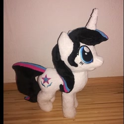 Size: 713x713 | Tagged: safe, artist:rxndxm.artist, imported from derpibooru, oc, oc only, oc:shooting star, pony, unicorn, female, irl, mare, photo, plushie, solo