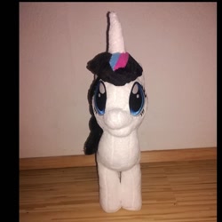 Size: 776x776 | Tagged: safe, artist:rxndxm.artist, imported from derpibooru, oc, oc only, oc:shooting star, pony, unicorn, female, irl, mare, photo, plushie, solo