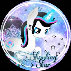 Size: 1080x1080 | Tagged: safe, artist:rxndxm.artist, imported from derpibooru, oc, oc only, oc:shooting star, pony, unicorn, female, glowing horn, horn, lying down, mare, prone, solo