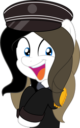 Size: 5000x7952 | Tagged: safe, artist:jhayarr23, imported from derpibooru, oc, oc only, oc:chocolate fudge, pony, cute, gasp, military uniform, simple background, solo, transparent background