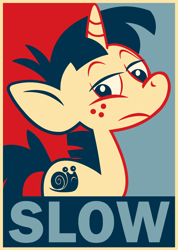 Size: 1866x2628 | Tagged: safe, artist:azdaracylius, snails, pony, unicorn, colt, hope poster, male, poster, solo