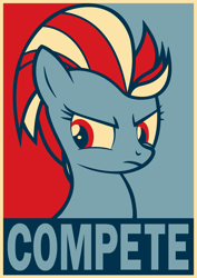 Size: 1879x2647 | Tagged: safe, artist:azdaracylius, lightning dust, pegasus, pony, bust, female, frown, hope poster, mare, portrait, poster, solo