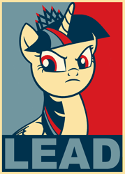 Size: 1890x2646 | Tagged: safe, artist:azdaracylius, twilight sparkle, alicorn, pony, crown, female, frown, hope poster, jewelry, mare, poster, regalia, smiling, solo, twilight sparkle (alicorn)