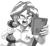 Size: 1200x1114 | Tagged: safe, artist:johnjoseco, imported from derpibooru, sunset shimmer, equestria girls, angry, angry video game nerd, breasts, busty sunset shimmer, cartridge, caution sign, clothes, cosplay, costume, dick tracy, gamer sunset, glasses, monochrome, open mouth, pen, power drill, rage, rageset shimmer, signature, solo, sunset shimmer frustrated at game, that pony sure have anger issues, video game