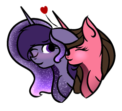 Size: 929x847 | Tagged: safe, artist:thecommandermiky, imported from derpibooru, oc, cute, ethereal mane, galaxy mane, love