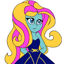 Size: 803x779 | Tagged: safe, artist:adamfrankenstein, imported from derpibooru, fluttershy, equestria girls, andrea libman, fall formal outfits, katya spelling, simple background, solo, super monsters, transparent background