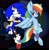 Size: 1536x1582 | Tagged: safe, artist:larrykitty, artist:php156, imported from derpibooru, rainbow dash, pegasus, semi-anthro, duo, sonic the hedgehog, sonic the hedgehog (series), wings