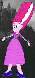 Size: 458x1015 | Tagged: safe, artist:ktd1993, imported from derpibooru, pinkie pie, equestria girls, bride of frankenstein, cropped, cute, frankenstein, solo