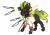 Size: 1342x932 | Tagged: safe, artist:ocelly, imported from derpibooru, oc, oc only, oc:karl the changeling, changeling, chef, chef knife, chef outfit, commission, green changeling, happy, knife, male, scar, simple background, solo, thermometer, threatening, transparent background