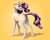 Size: 4096x3277 | Tagged: safe, artist:galinn-arts, imported from derpibooru, rarity, pony, unicorn, butt, color, cute, female, looking at you, looking back, looking back at you, looking over shoulder, mare, open mouth, plot, raribetes, simple background, solo